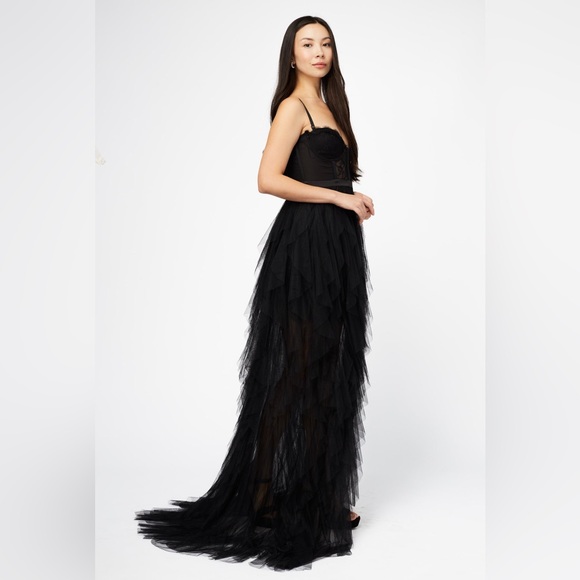 Kleinfeld Millie Tulle Lace Maxi Dress - Size S - Picture 3 of 9